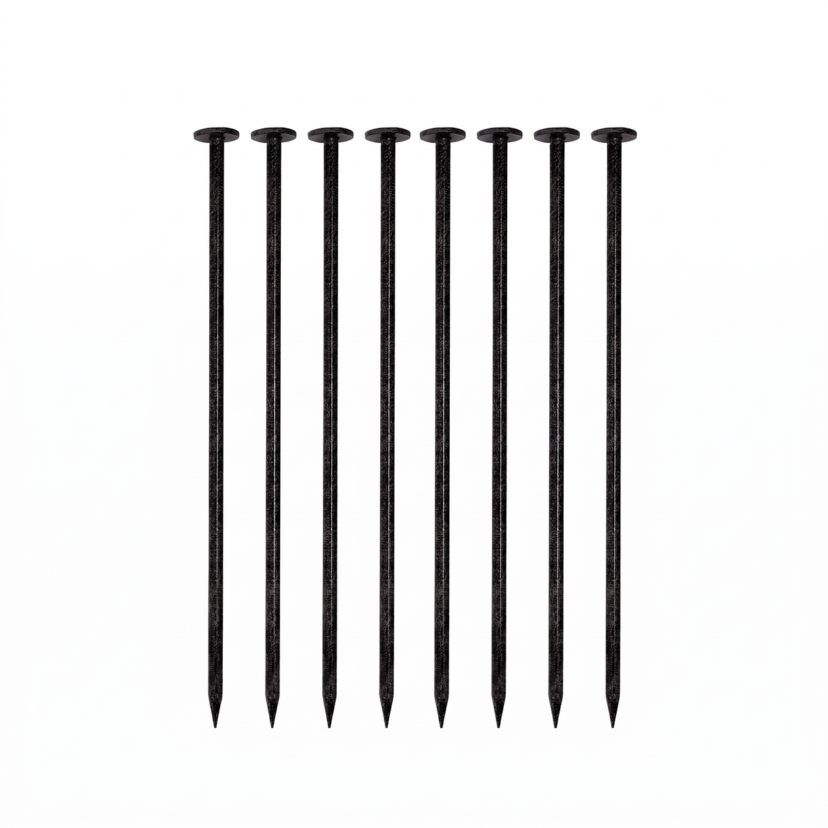 Eight black ground stakes included with the H Potter Augusta garden trellis screen