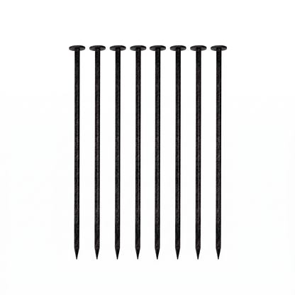 Eight black ground stakes included with the H Potter Augusta garden trellis screen