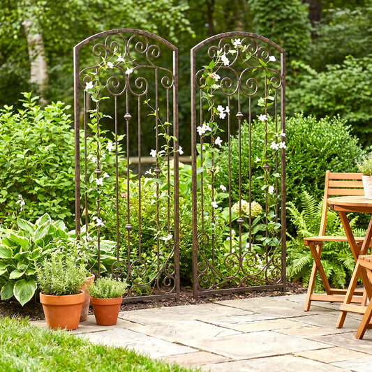h potter trellis set of 2 in garden 