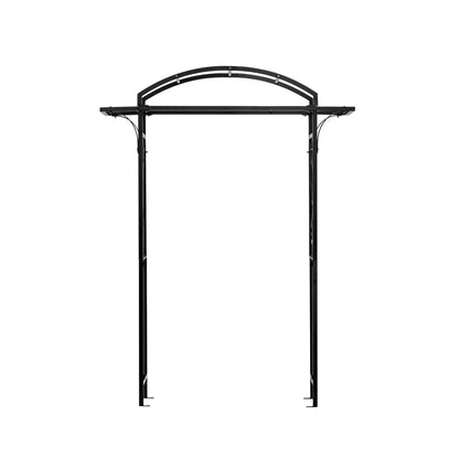 H Potter black metal arch on a white background front view