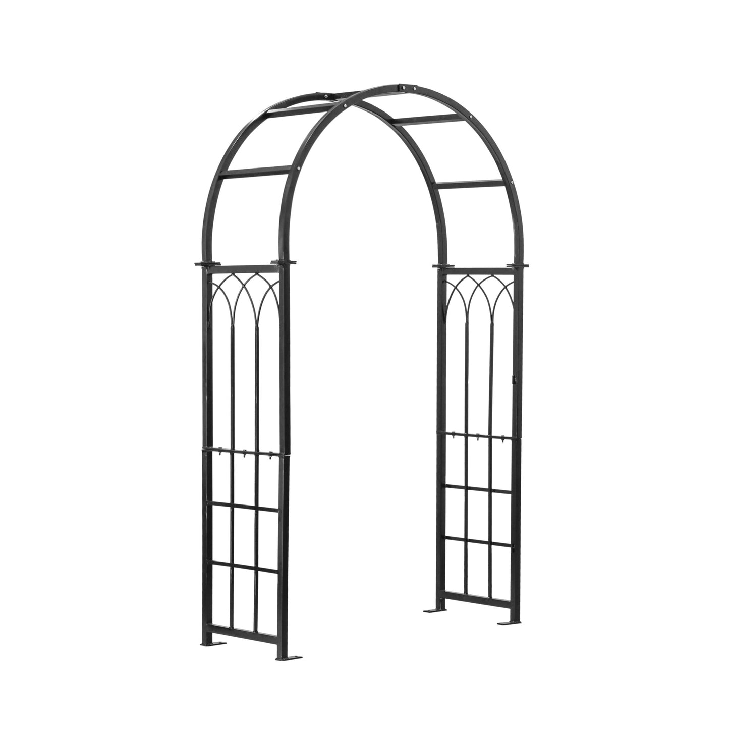 H Potter gothic arbor arch angled on white