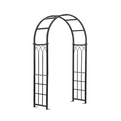 H Potter gothic arbor arch angled on white