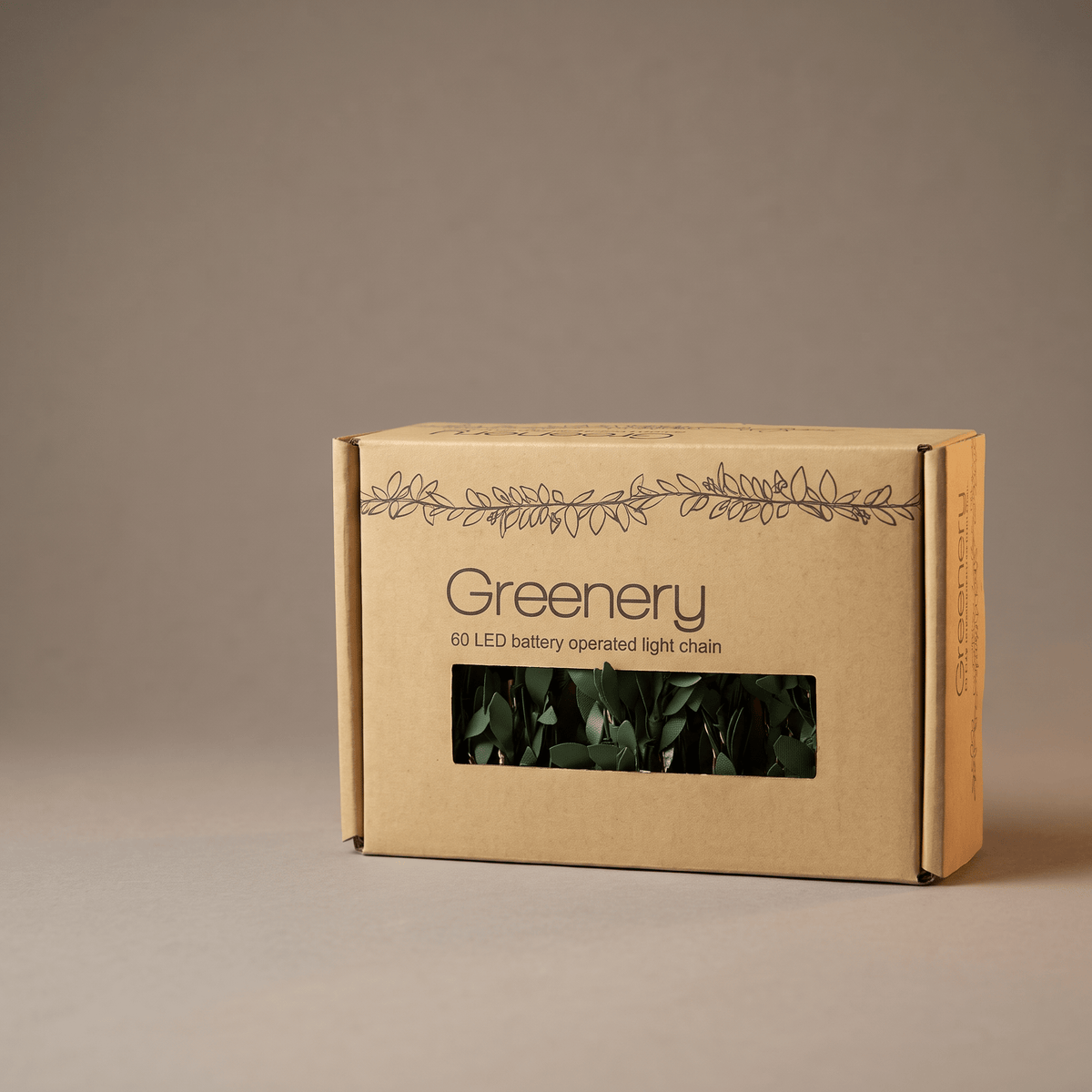 h potter greenery string lights box