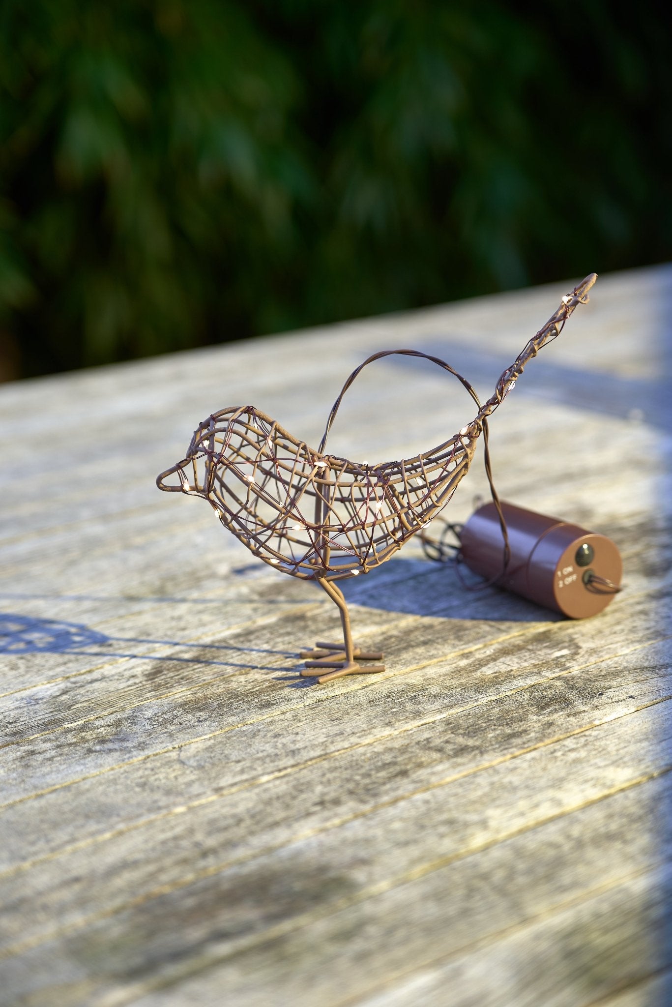 h potter hanging solstice sparrow with battery pack on table led lighting