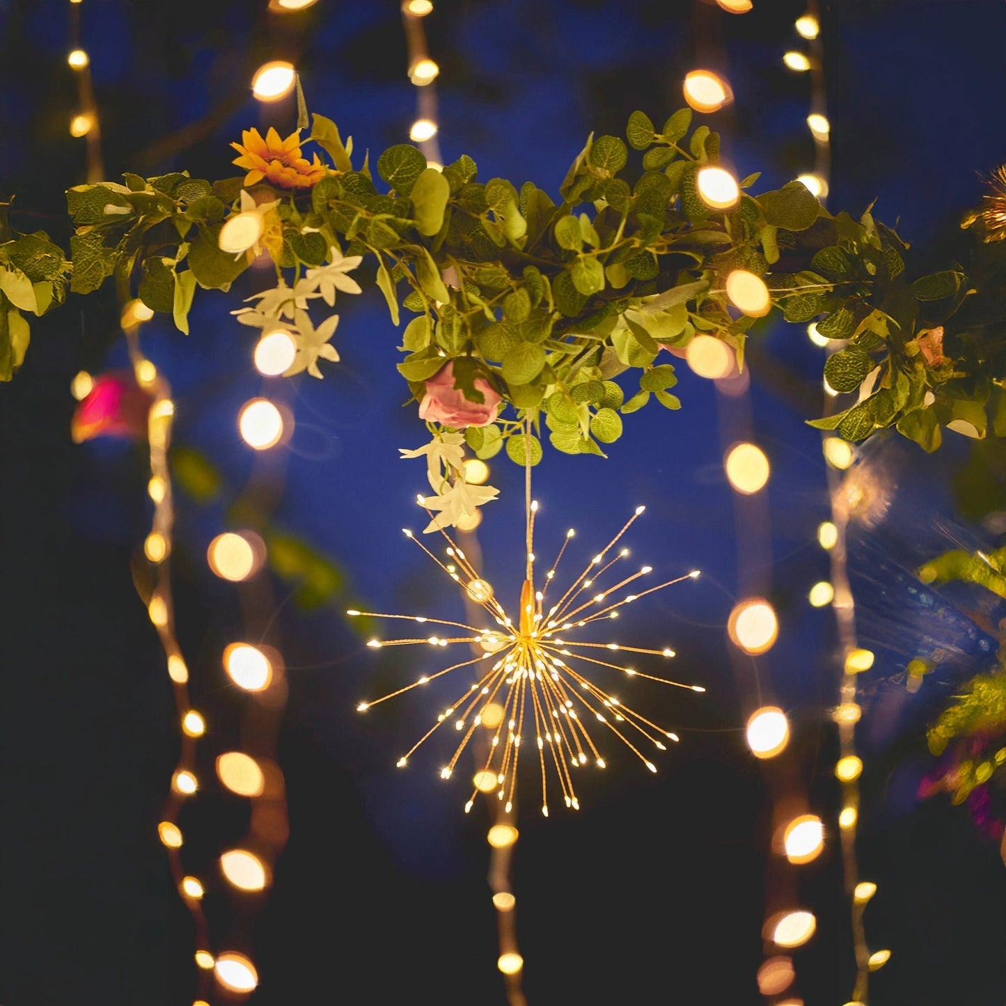 H Potter Hanging Starlight Light – 120 LED Indoor & Outdoor Décor