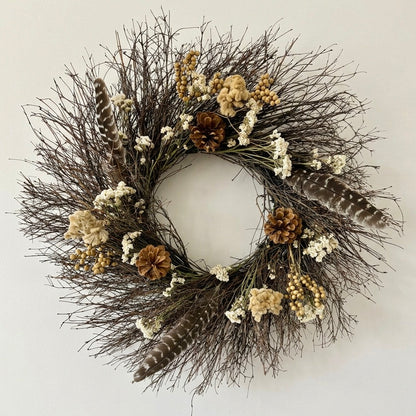 H POTTER HARVEST PLUME DRIED WREATH HERO IMAGE