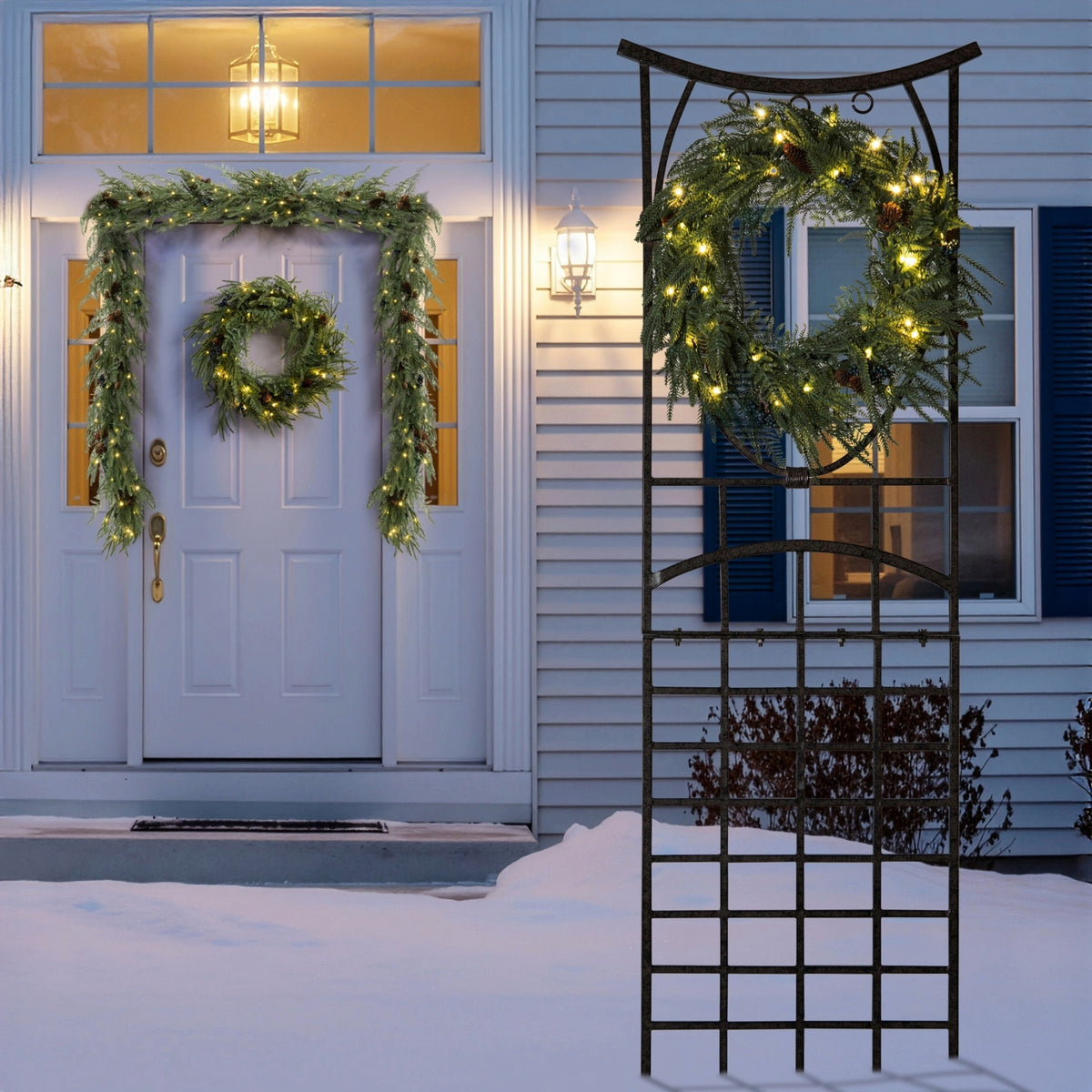 H Potter - Hawthorne Evergreen 24" Wreath