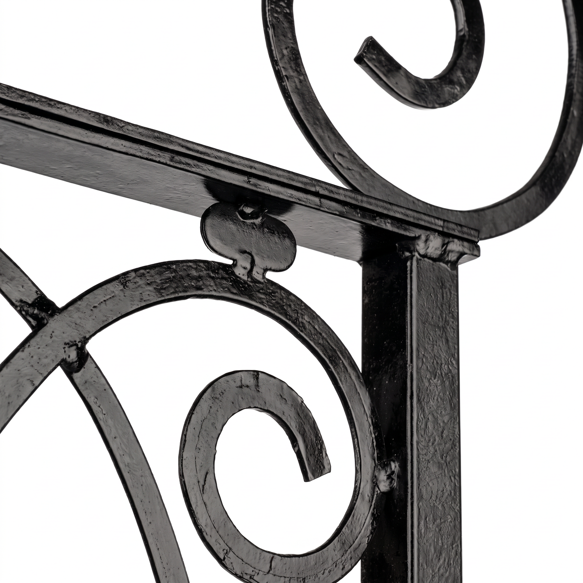 H Potter Trellis – Heritage Scroll 67" Iron Garden Trellis – Black