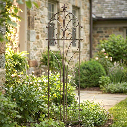 H Potter Iron garden trellis for climbing plants in the front yard