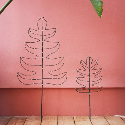 H Potter Solar Illuminated Estate Leaf Garden Light Large