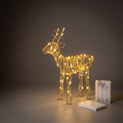 Large led reindeer on a table