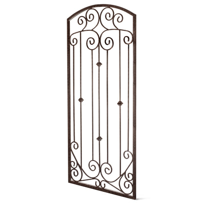 H Potter vertical metal wall trellis—powder coat resists rust; supports roses, jasmine; coastal California friendly