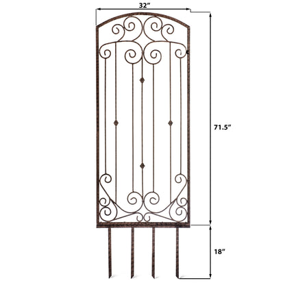 Dimensions—H Potter wall trellis height/width for backyard landscape, patio, deck, or porch installs