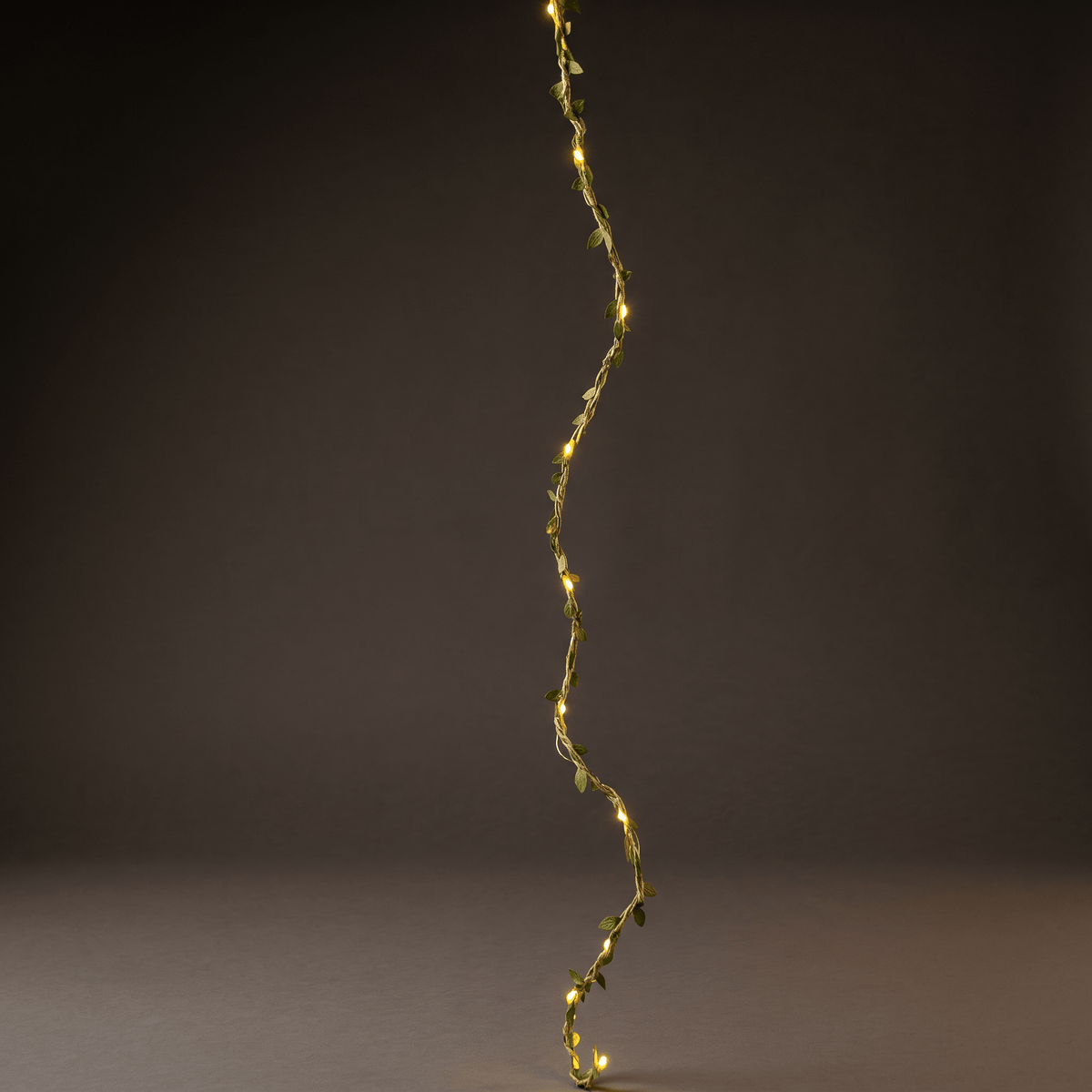 H Potter Leaf Twine Lights – Battery with Timer - Indoor String Lights