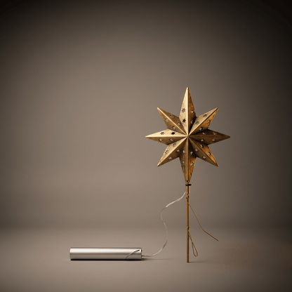 h potter tree topper compass star led hanging ornament with topper attached