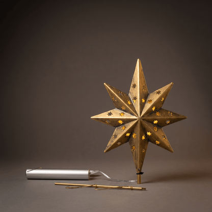 h potter tree topper compass star led hanging ornament