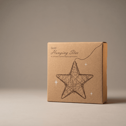 h potter hanging evening star led ornament boxed for gifting