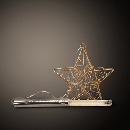 h potter hanging evening star led ornament with battery operated timer