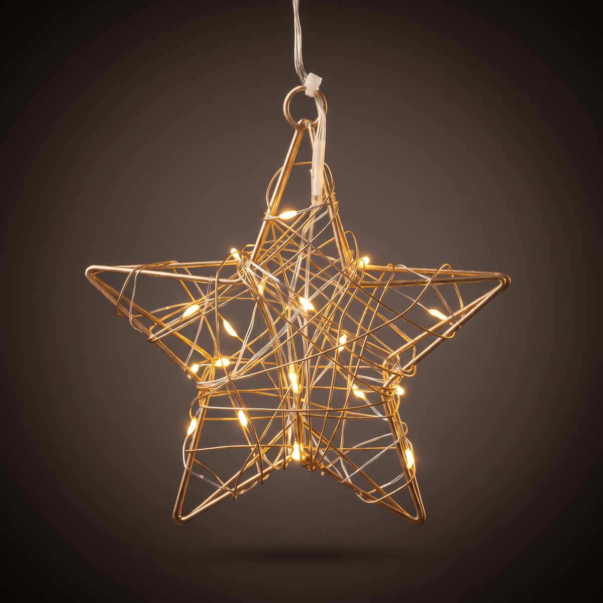 h potter hanging evening star led ornament