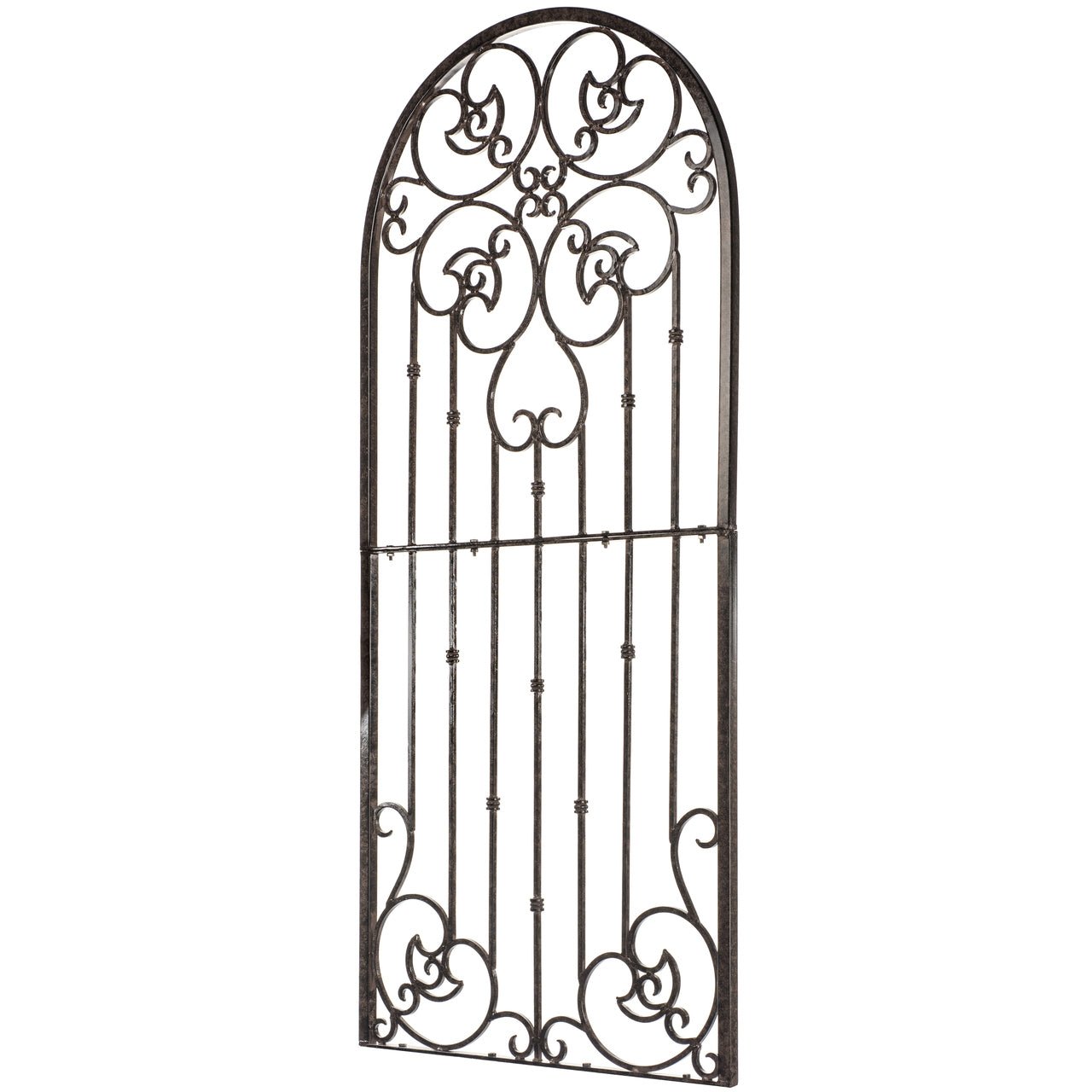 Warehouse Deals H Potter USED 6 FT Charcoal Brown Metal Garden Trellis GAR545