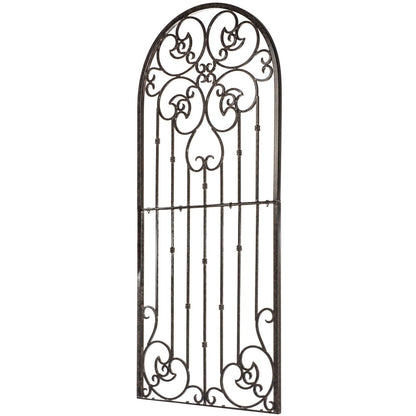 Warehouse Deals H Potter USED 6 FT Charcoal Brown Metal Garden Trellis GAR545