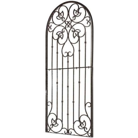 Warehouse Deals H Potter USED 6 FT Charcoal Brown Metal Garden Trellis GAR545