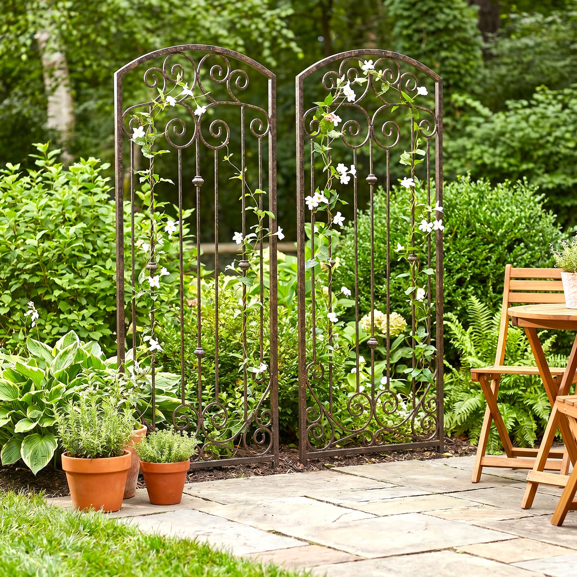 h potter trellis set of 2 in garden 