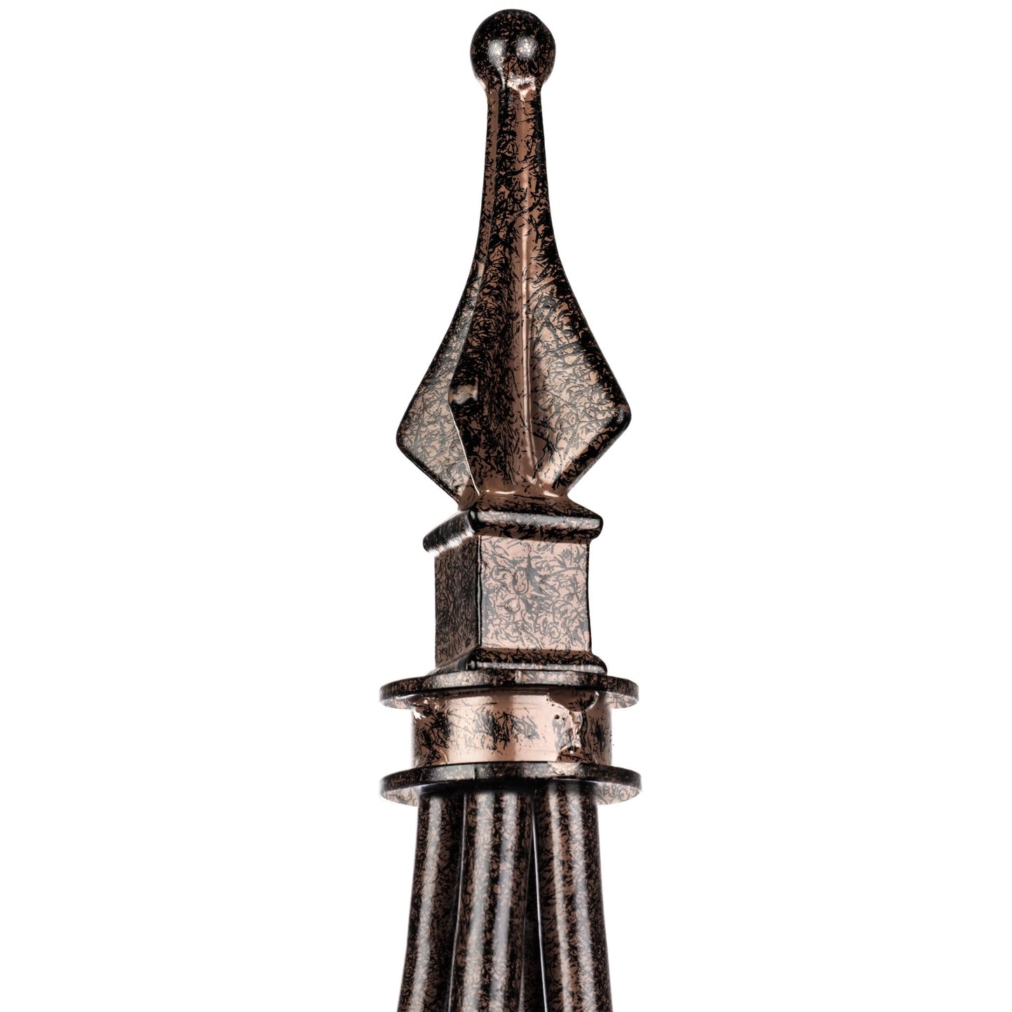 H Potter decorative finial detail on patio planter obelisk trellis