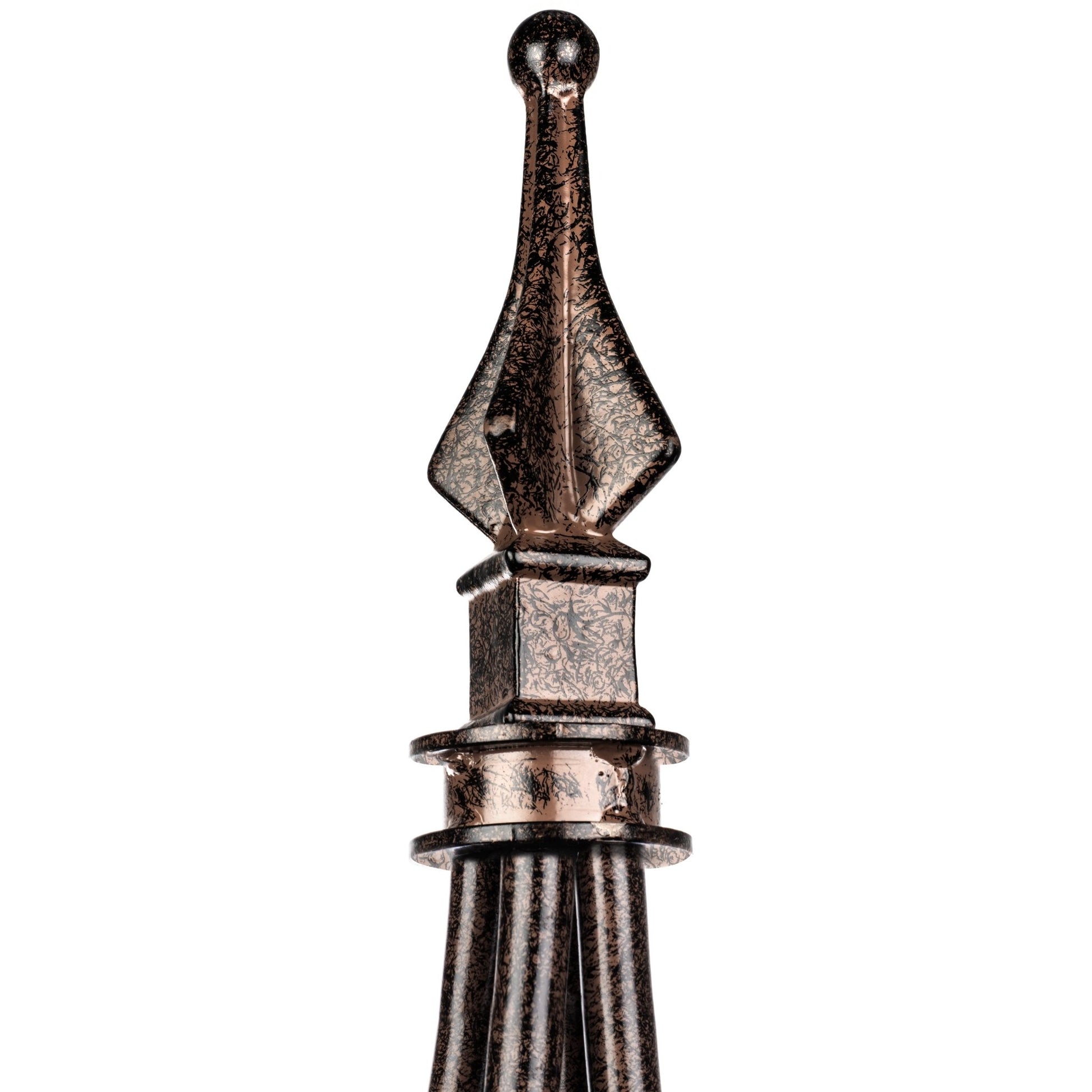 H Potter decorative finial detail on patio planter obelisk trellis