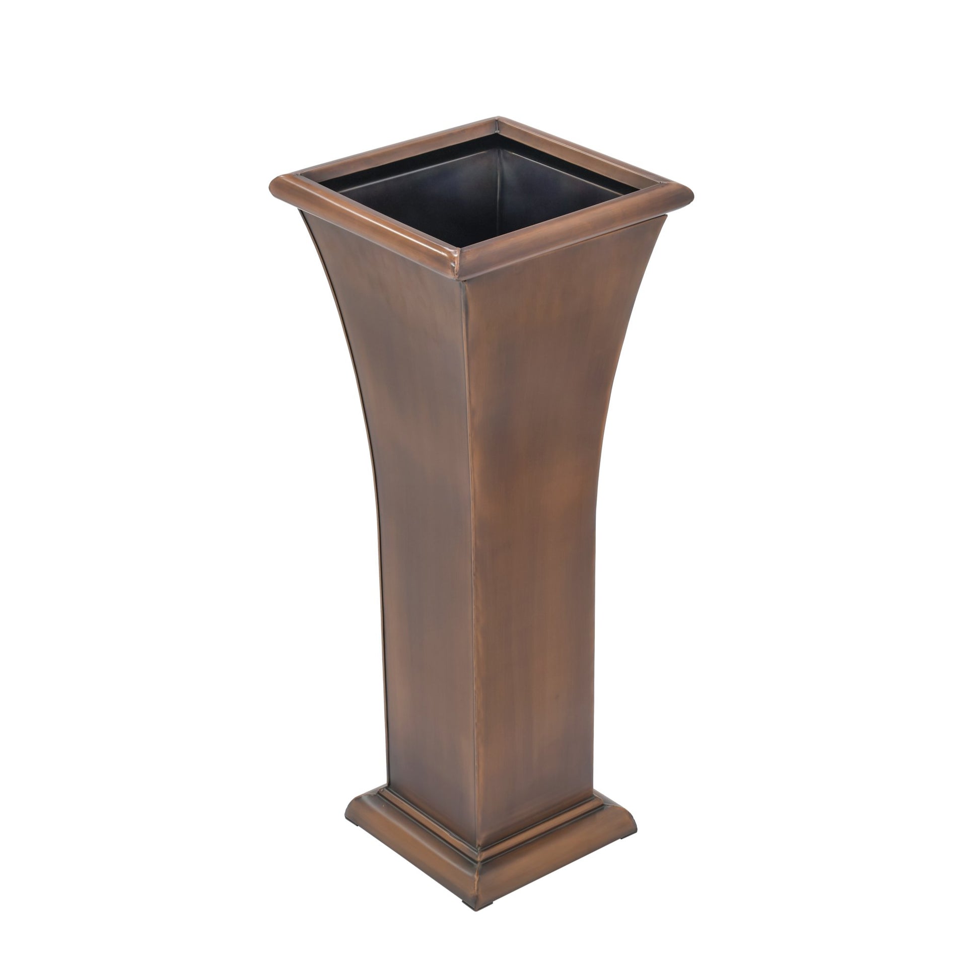 pedestal planter pots 33" Tall Copper Garden Urn Planter for Porch Patio or Entry
