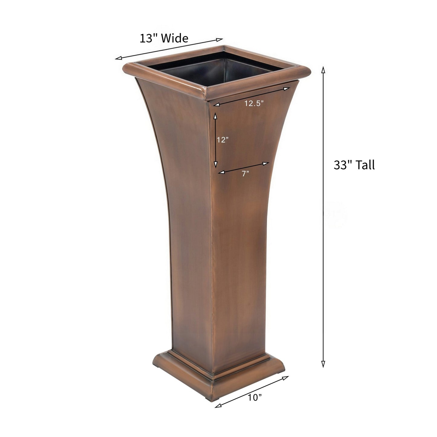 H Potter planter 33 tall dimensional image