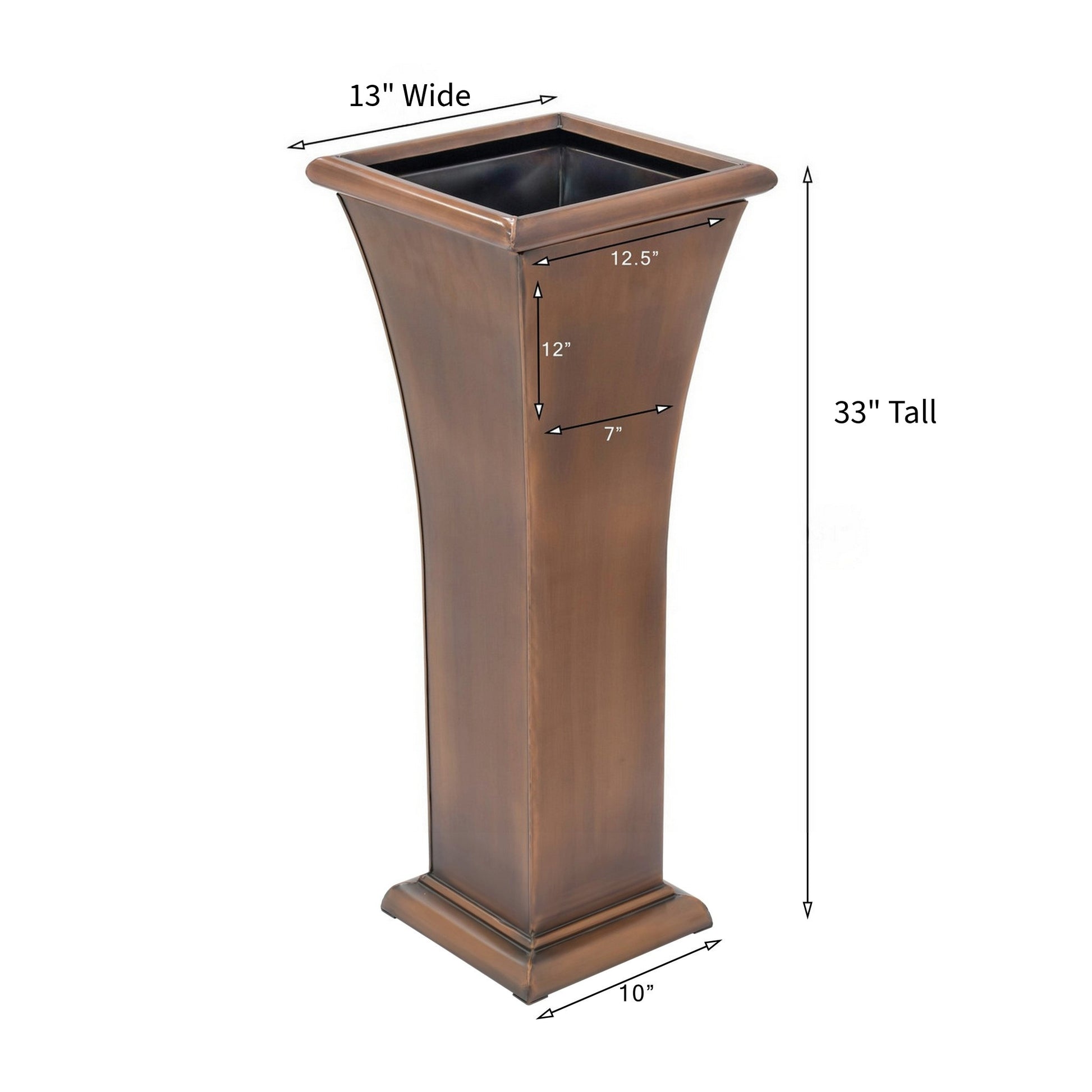 H Potter planter 33 tall dimensional image