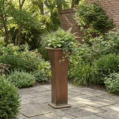 H Potter planter on stone patio