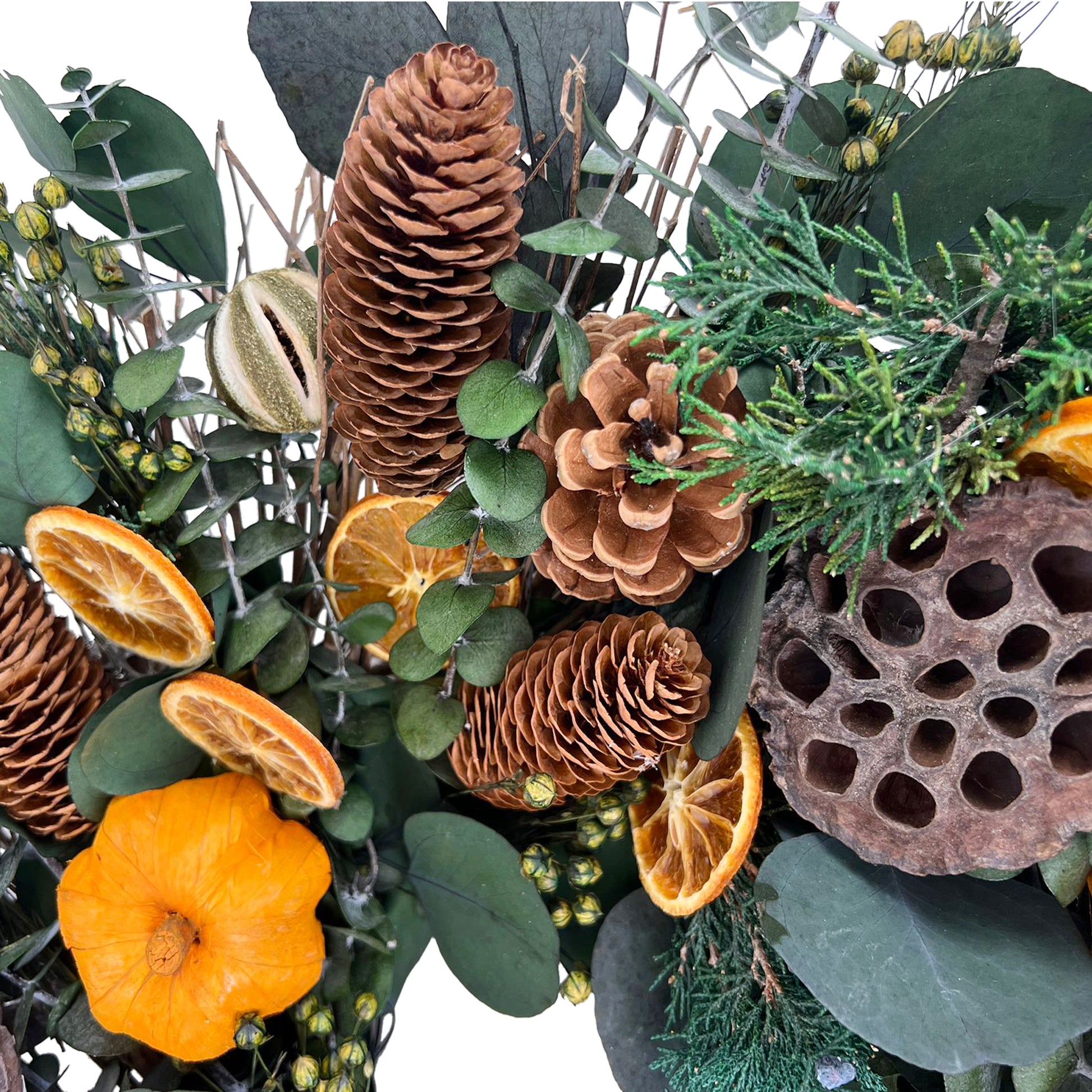 H Potter preserved fall wreath closep