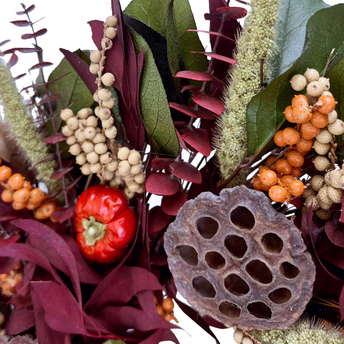 h potter twilight wreath close up view