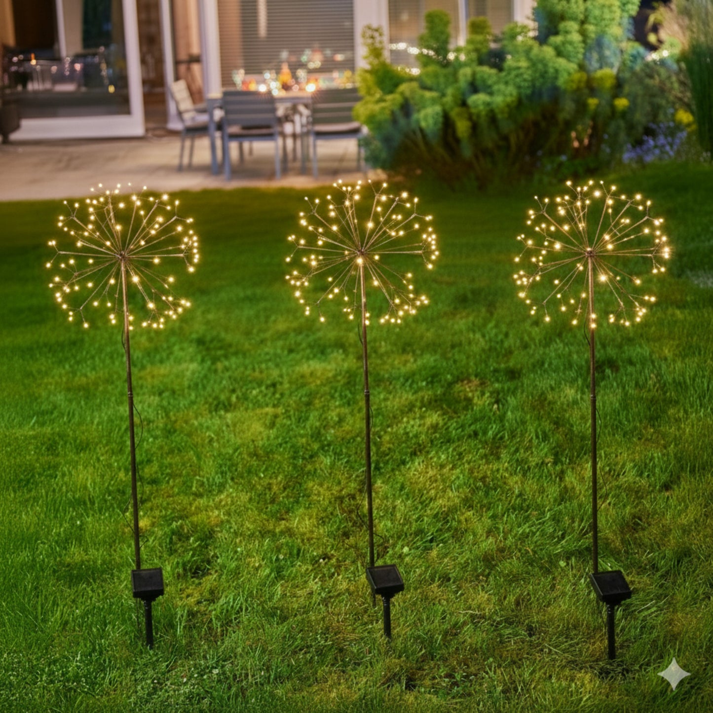 h potter solar garden blooms set of 3