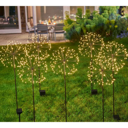 h potter set of 6 solar garden blooms in backyard party