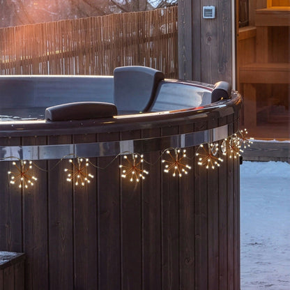 H Potter Sparkle Light String on hot tub