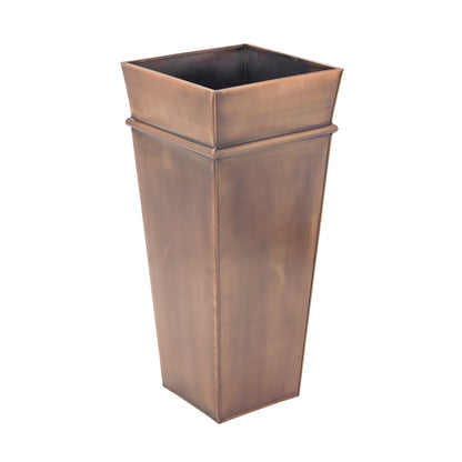 H Potter 33 inch tall tapered planter angle view