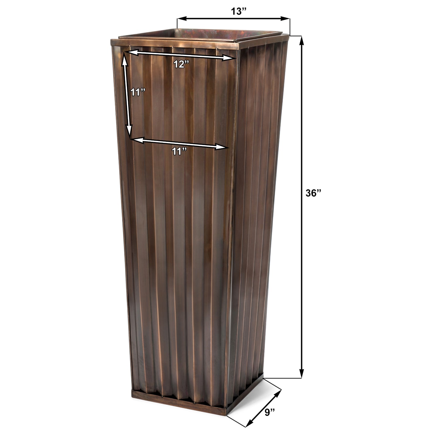 36 inch tall planter pot H Potter Planter Large Tall Outdoor Indoor Patio Deck Flower