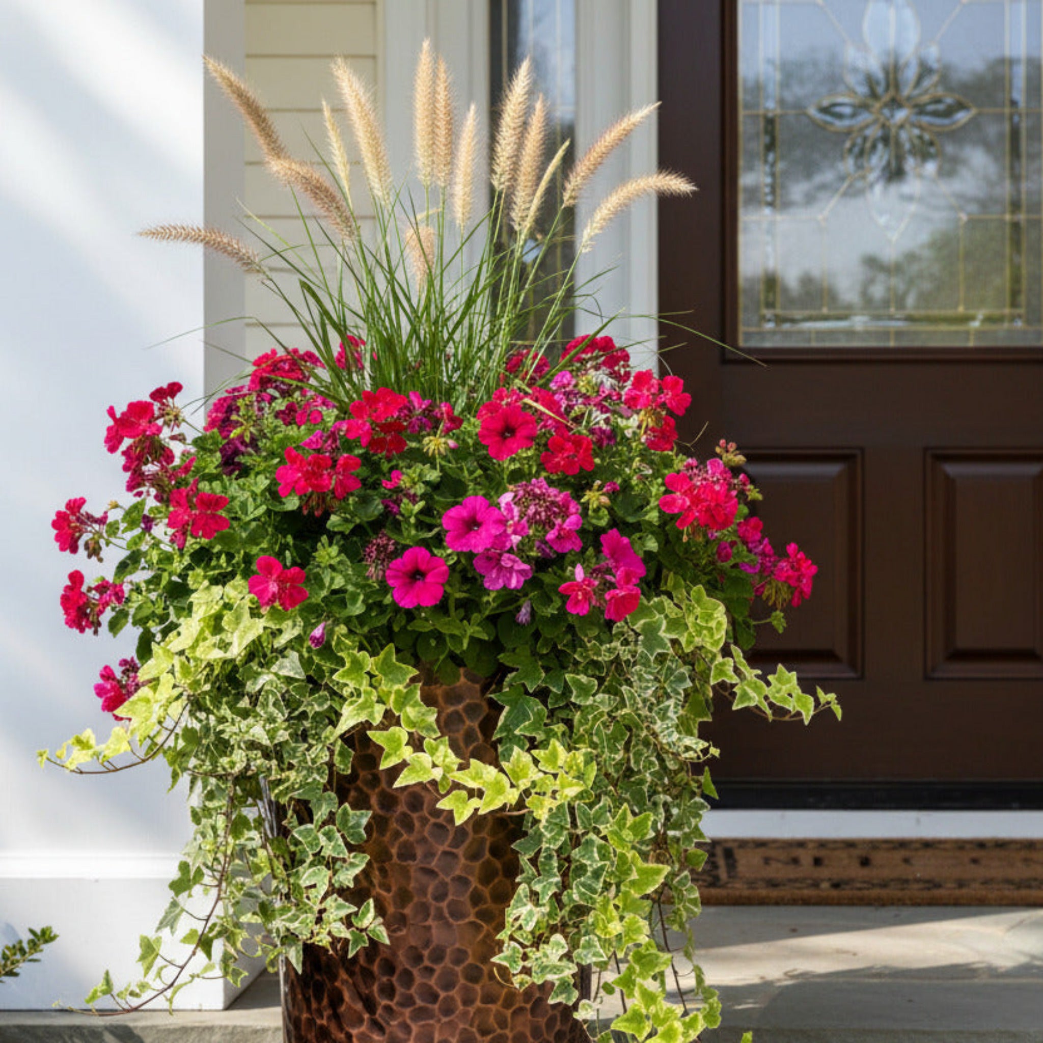 H Potter Planter with Round Top - Indoor Outdoor Handcrafted