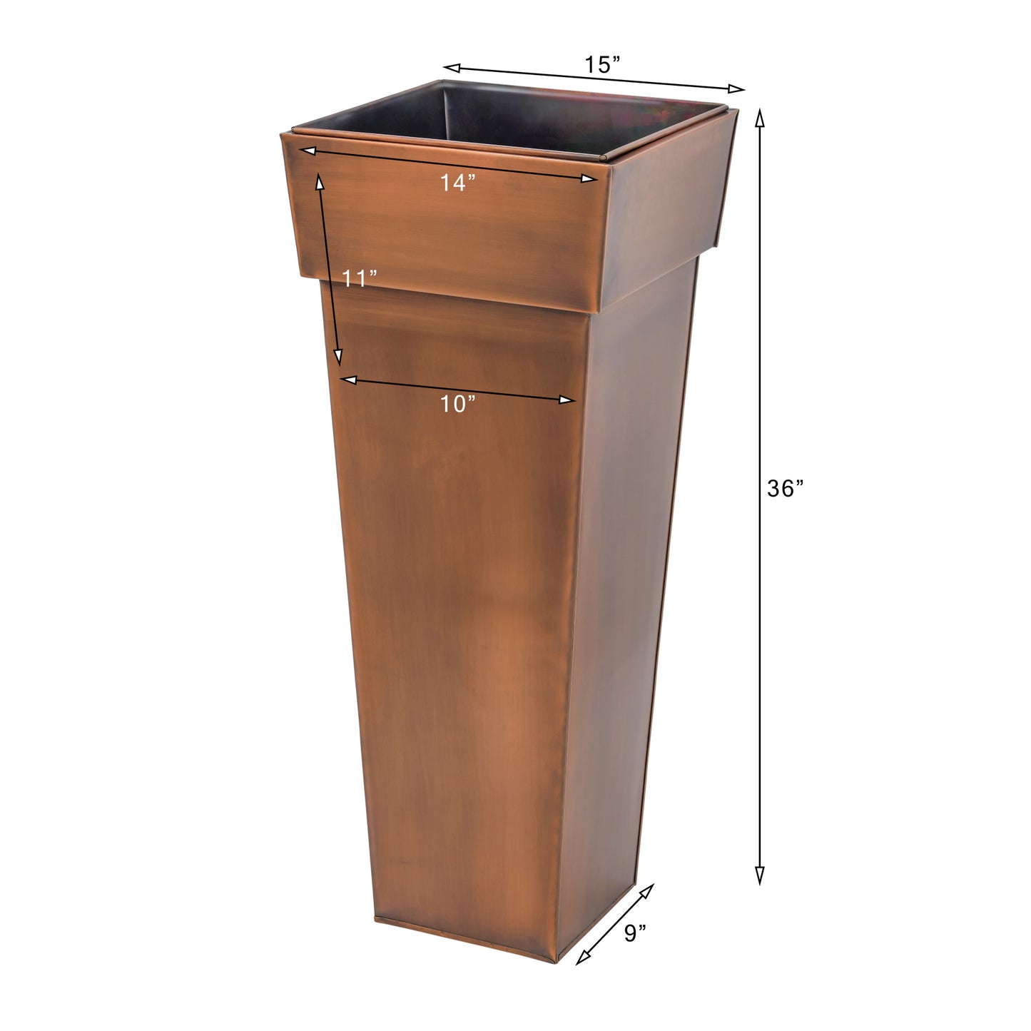 h potter planter with dimensions