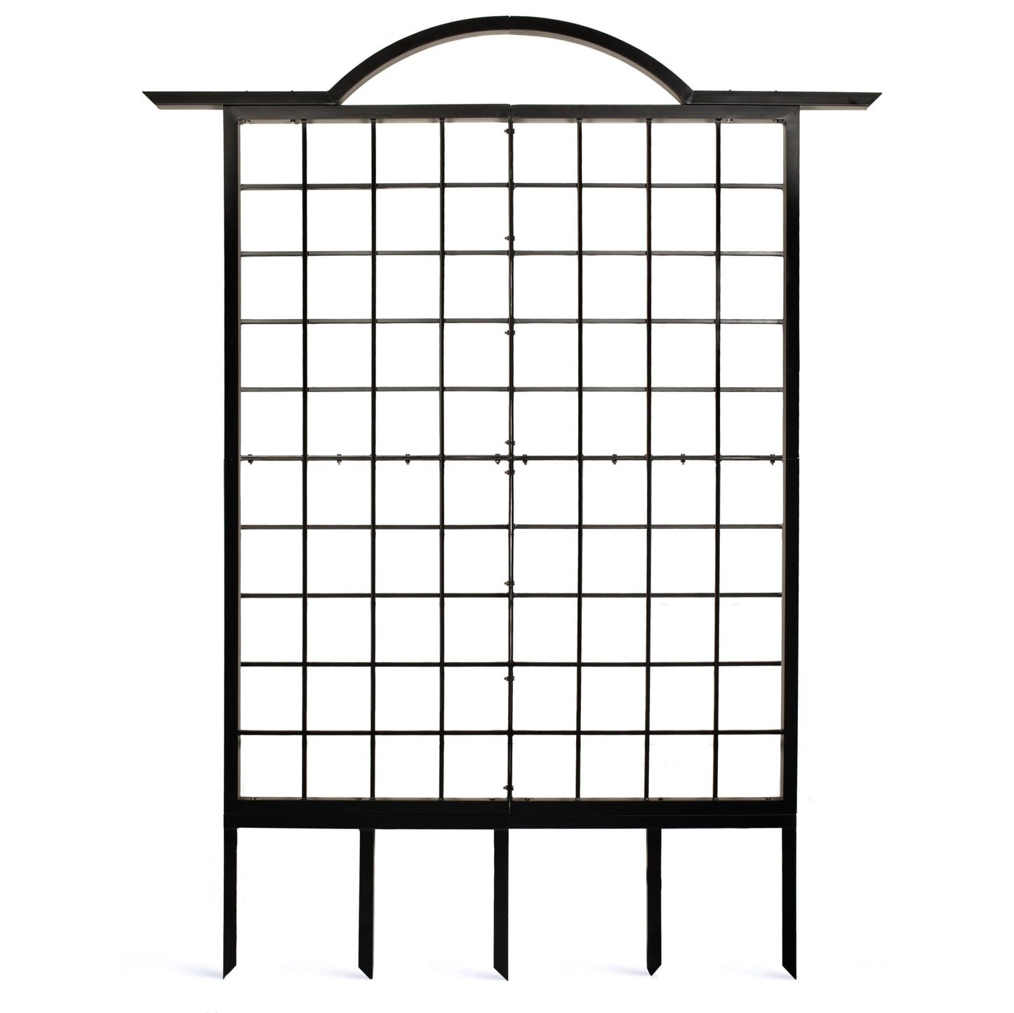 H Potter Garden Trellis front view black finish grid pattern
