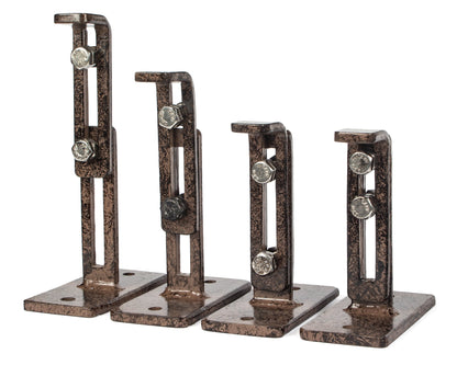 H Potter Wall Mounting Brackets Set of 4 in Black Finish