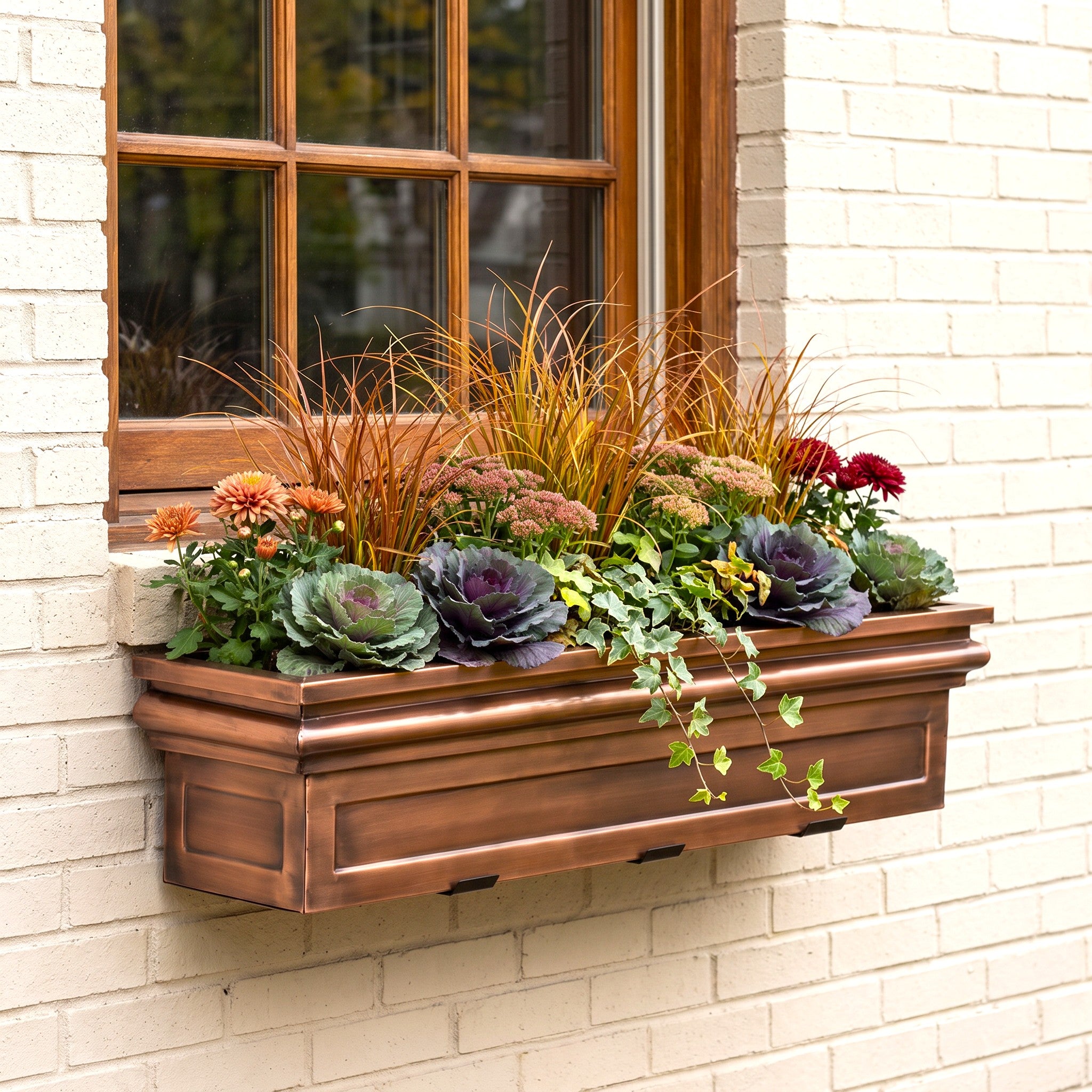 36-Inch Williamsburg Window Box | Antique Copper Stainless Steel