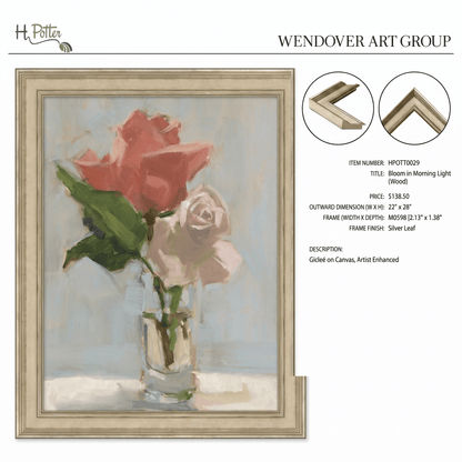 H Potter Bloom In Morning Light Canvas Wall Art
