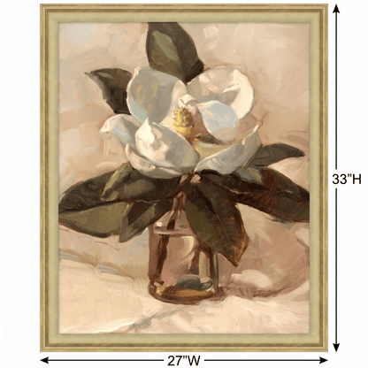 H Potter Modern Magnolia Canvas Wall Art