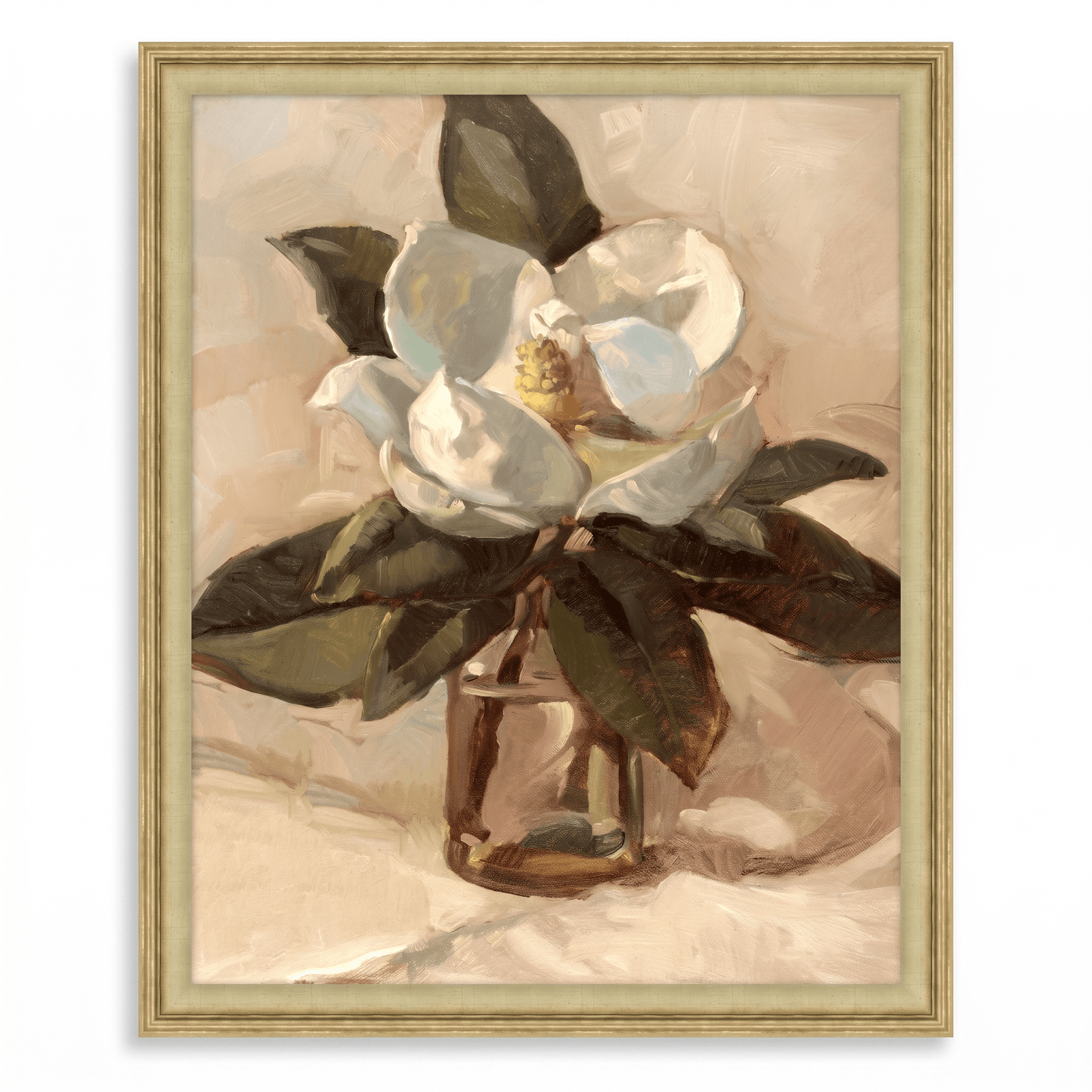 H Potter Modern Magnolia Canvas Wall Art