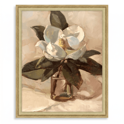H Potter Modern Magnolia Canvas Wall Art