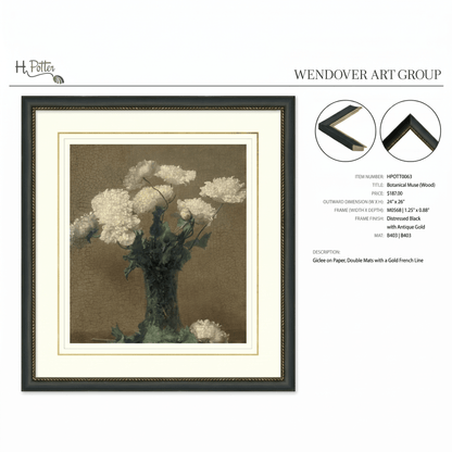 H Potter Botanical Muse Canvas Wall Art